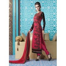 M16001 MEHAK RED GEORGETTE PARTY WEAR SUIT 